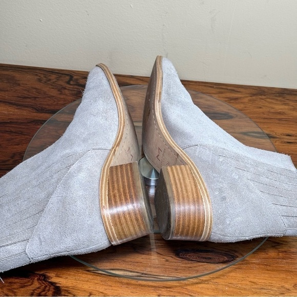 MARC FISHER Yolli Grey Suede Bootie - Picture 15 of 15